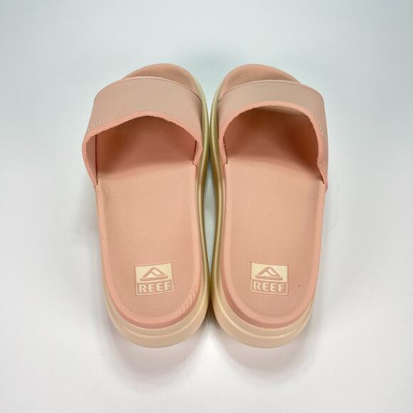 Reef Cushion Bondi Bay Dusty Pink Slide Sandals Casual Comfort Women’s Size 10 - Picture 6 of 10
